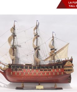 La Furieux Wooden Tall Ship Model 37''-01