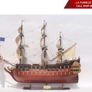 La Furieux Wooden Tall Ship Model 37''-01