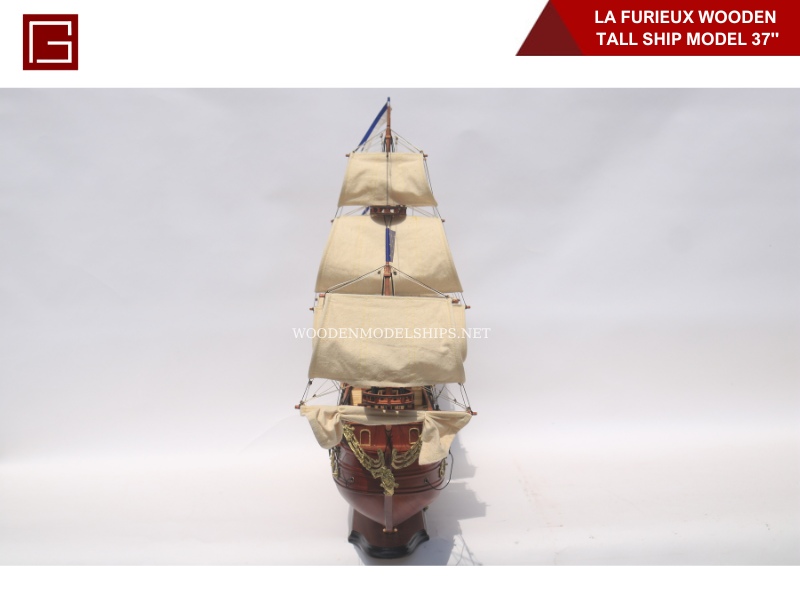 La Furieux Wooden Tall Ship Model 37''-07