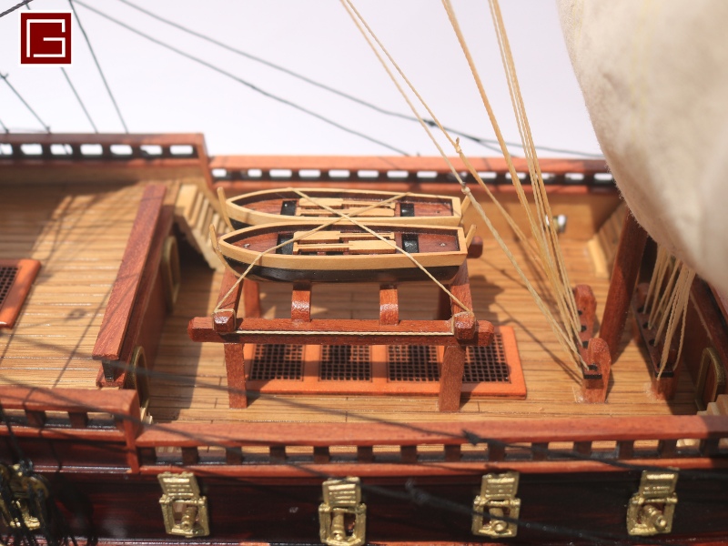 La Furieux Wooden Tall Ship Model 37''-11