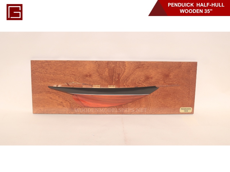 PENDUICK HALF-HULL - WOODEN 35''-01 PENDUICK HALF-HULL - WOODEN 35''-01