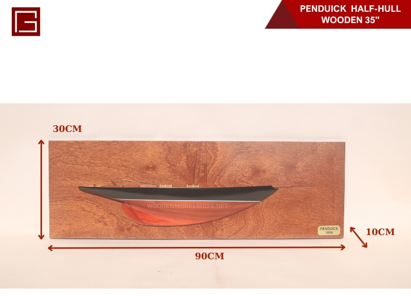 PENDUICK HALF-HULL - WOODEN 35''-06